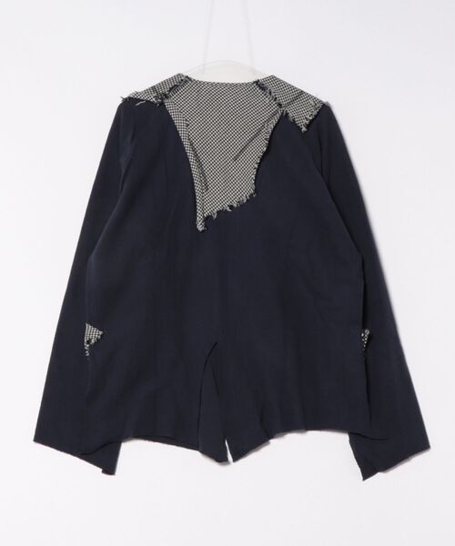 sulvam（サルバム）の「sulvam/サルバム/COLLALESS JERSEY BLOUSON（ブルゾン・メンズ・ネイビー・S/L/M）」の2枚目の写真