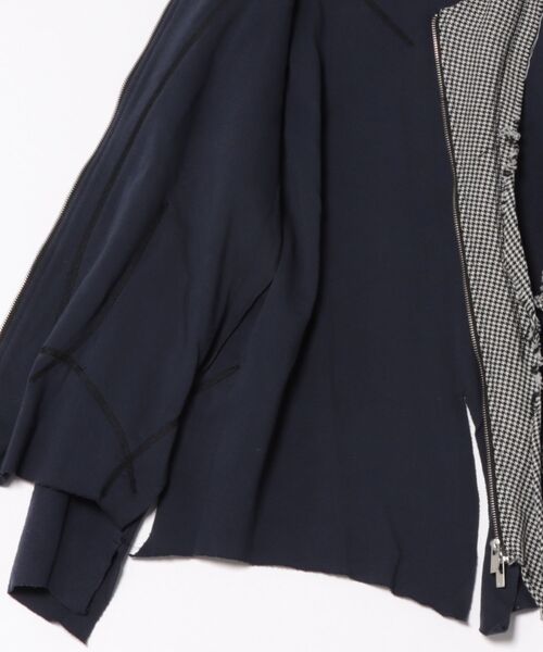 sulvam（サルバム）の「sulvam/サルバム/COLLALESS JERSEY BLOUSON（ブルゾン・メンズ・ネイビー・S/L/M）」の3枚目の写真