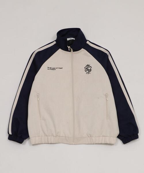 WEGO（ウィゴー）の「WEGO/フェイクスウェードトラックジャケット（ブルゾン・メンズ・グレー/ネイビー・LARGE/MEDIUM）」の15枚目の写真