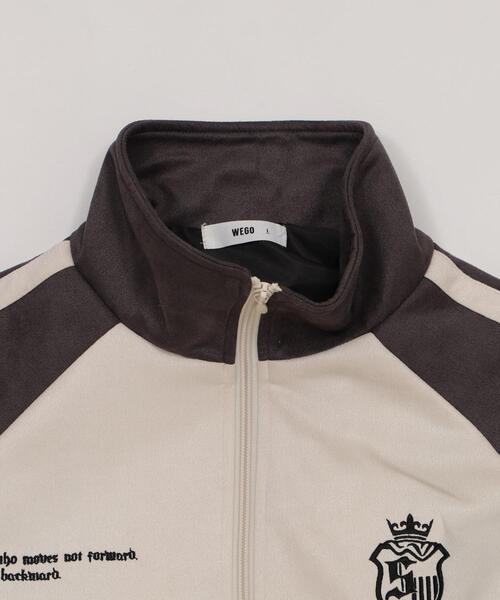 WEGO（ウィゴー）の「WEGO/フェイクスウェードトラックジャケット（ブルゾン・メンズ・グレー/ネイビー・LARGE/MEDIUM）」の19枚目の写真