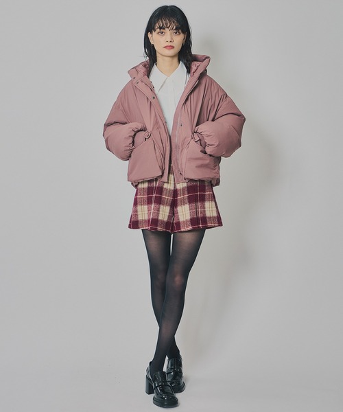 REDYAZEL（レディアゼル）の「チェックタックショートパンツ（その他パンツ・レディース・キャメル/ボルドー/グレー・SMALL/MEDIUM）」の14枚目の写真