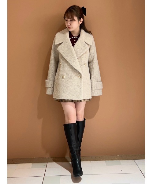 REDYAZEL（レディアゼル）の「チェックタックショートパンツ（その他パンツ・レディース・キャメル/ボルドー/グレー・SMALL/MEDIUM）」の9枚目の写真