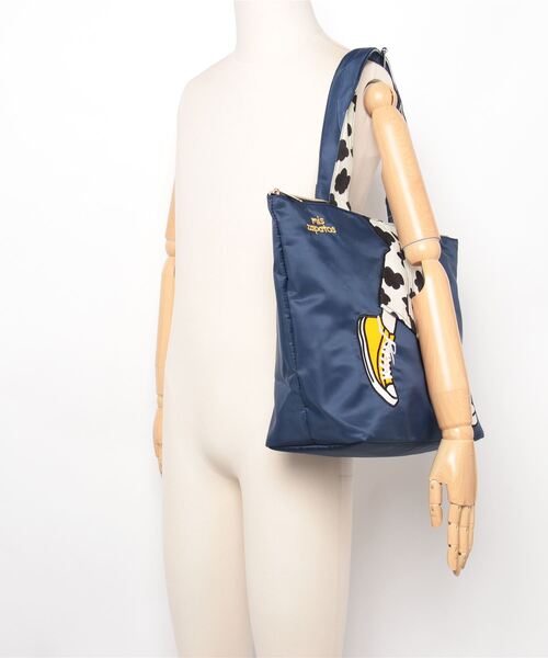 mis zapatos（ミス　サパト）の「MIS ZAPATOS TOTE トートバッグ（トートバッグ・レディース・カーキ/ネイビー・FREE）」の20枚目の写真