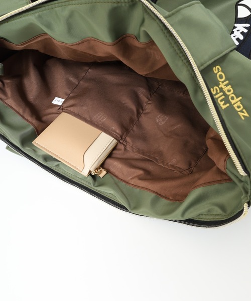 mis zapatos（ミス　サパト）の「MIS ZAPATOS TOTE トートバッグ（トートバッグ・レディース・カーキ/ネイビー・FREE）」の14枚目の写真