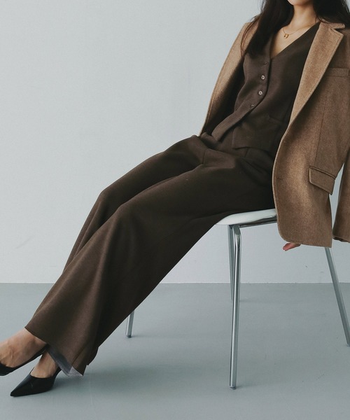 AJUGA.（アジュガ）の「フェルトニットイージーワイドパンツ（その他パンツ・レディース・ブラウン/ベージュ・FREE）」の22枚目の写真