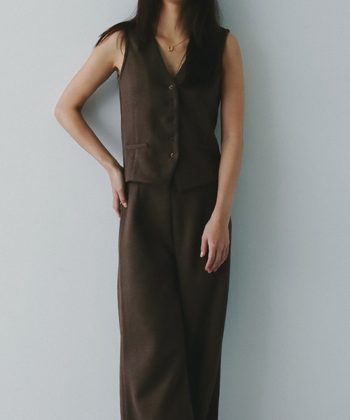 AJUGA.（アジュガ）の「フェルトニットイージーワイドパンツ（その他パンツ・レディース・ブラウン/ベージュ・FREE）」の21枚目の写真