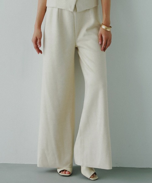 AJUGA.（アジュガ）の「フェルトニットイージーワイドパンツ（その他パンツ・レディース・ブラウン/ベージュ・FREE）」の15枚目の写真