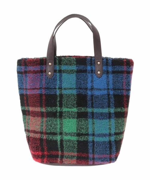 a.v.v（アーヴェヴェ）の「ボアトート（トートバッグ・レディース・アイボリー/ブラック・38）」の5枚目の写真