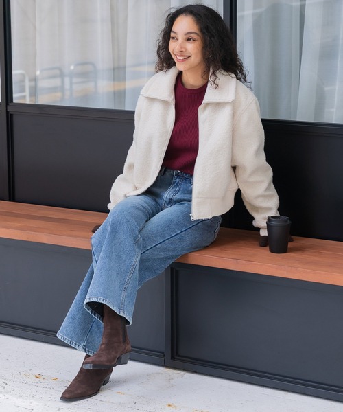 セール】カーリーボアブルゾン（ブルゾン）｜coca（coca）（コカ）の