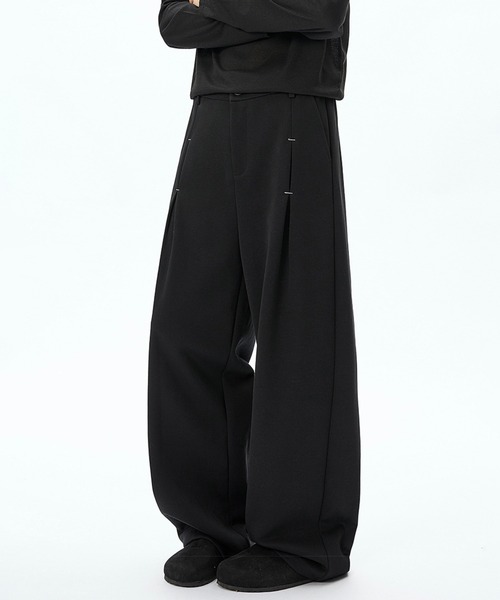 WOOYOUNGMI ブラック　Folding ワイド スラックス trim_fce_item68cf9f955c1c3.jpg