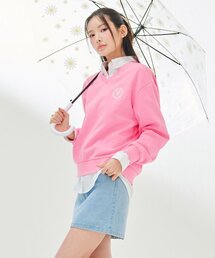 女性VネックスウェットTシャツ-DARG5182B0P