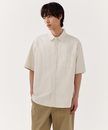 MUSINSA STANDARD（ムシンサスタンダード）の「Relaxed Oxford Short Sleeve Shirt [Cream]（シャツ/ブラウス）」