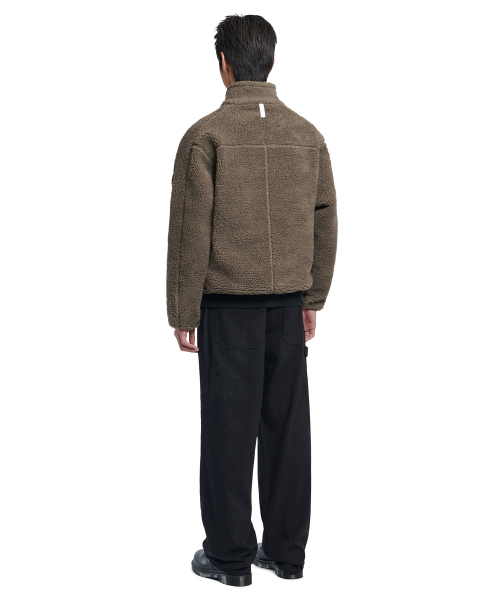 NOMANUAL(NOMANUAL)の「TRACE SHERPA FLEECE JACKET - KHAKI GRAY(その他アウター・レディース・その他・LARGE/SMALL/MEDIUM)」の4枚目の写真