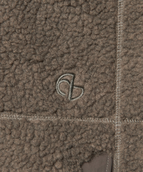 NOMANUAL(NOMANUAL)の「TRACE SHERPA FLEECE JACKET - KHAKI GRAY(その他アウター・レディース・その他・LARGE/SMALL/MEDIUM)」の7枚目の写真