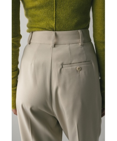 STYLEMIXER（スタイルミキサー）の「ベーシックツータックパンツ（スラックス・レディース・ブラック/アイボリー/ダークグレー/オレンジ・SMALL/MEDIUM/LARGE）」の10枚目の写真