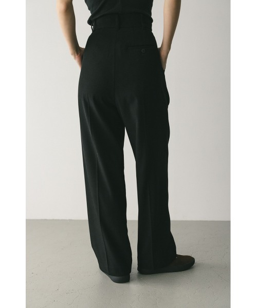 STYLEMIXER（スタイルミキサー）の「ベーシックツータックパンツ（スラックス・レディース・ブラック/アイボリー/ダークグレー/オレンジ・SMALL/MEDIUM/LARGE）」の15枚目の写真