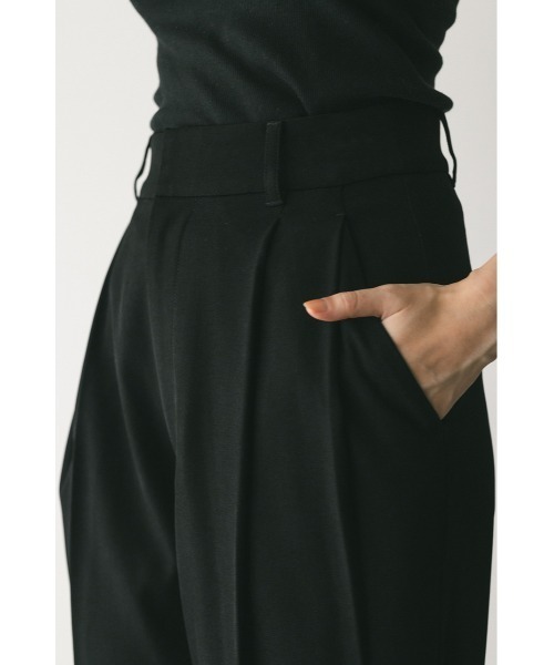 STYLEMIXER（スタイルミキサー）の「ベーシックツータックパンツ（スラックス・レディース・ブラック/アイボリー/ダークグレー/オレンジ・SMALL/MEDIUM/LARGE）」の17枚目の写真