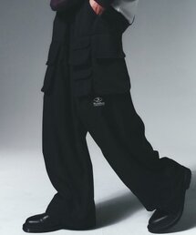 TRAVEL | TRバルーンマルチポケットパンツブラック(スウェットパンツ)