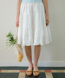 LETTER FROM MOON（レターフロムムーン）の「ヴェネツィアカンカンミディスカート（アイボリー）（スカート）」