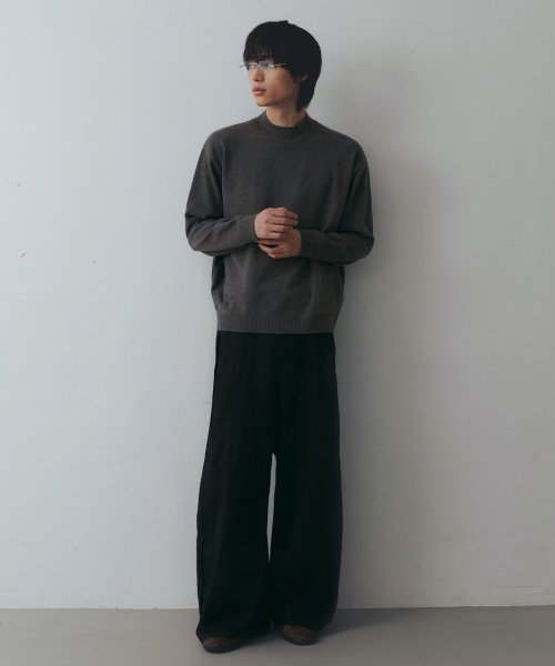 NODU（ノードユー）の「モックネックハーフポーラニット[グレー]（ニット/セーター・メンズ・その他・LARGE/MEDIUM）」の4枚目の写真