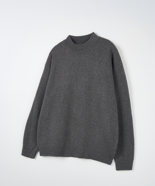 NODU（ノードユー）の「モックネックハーフポーラニット[グレー]（ニット/セーター・メンズ・その他・LARGE/MEDIUM）」の5枚目の写真