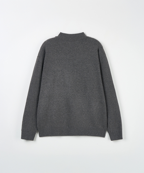 NODU（ノードユー）の「モックネックハーフポーラニット[グレー]（ニット/セーター・メンズ・その他・LARGE/MEDIUM）」の7枚目の写真