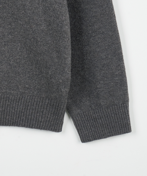 NODU（ノードユー）の「モックネックハーフポーラニット[グレー]（ニット/セーター・メンズ・その他・LARGE/MEDIUM）」の9枚目の写真