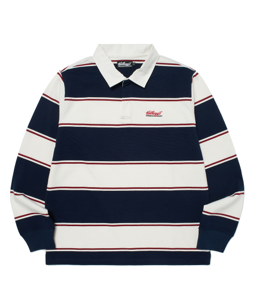 WKNDRS(ウィーキャンドース)の「KELLOGGS RUGBY PIQUE (NAVY)(ポロシャツ・レディース・その他・LARGE/X-LARGE/MEDIUM)」の1枚目の写真