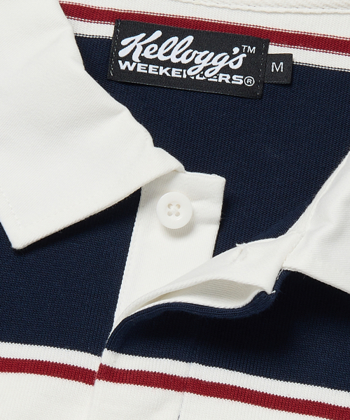 WKNDRS(ウィーキャンドース)の「KELLOGGS RUGBY PIQUE (NAVY)(ポロシャツ・レディース・その他・LARGE/X-LARGE/MEDIUM)」の9枚目の写真