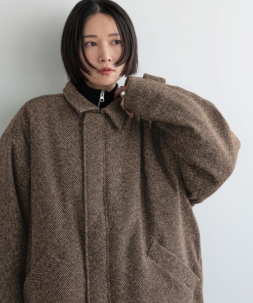 セール】【LFM(U)】ツイードZIPブルゾン 619539（ブルゾン