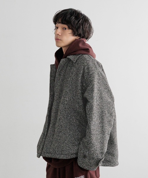 LOWRYS FARM(ローリーズファーム)の「【LFM(U)】ツイードZIPブルゾン 619539(ブルゾン・メンズ・ブラック/ブラウン・MEDIUM/LARGE)」の16枚目の写真