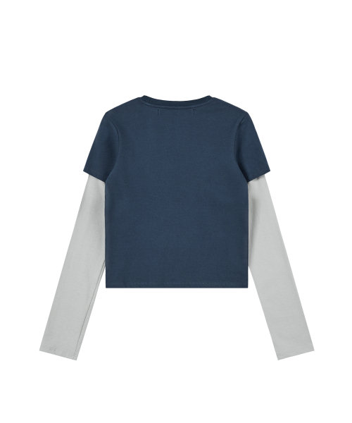 Rest&Recreation(レストアンドレクリエーション)の「LAYERED SLEEVE TOP - BLUE(Tシャツ/カットソー・レディース・その他・ONE)」の2枚目の写真