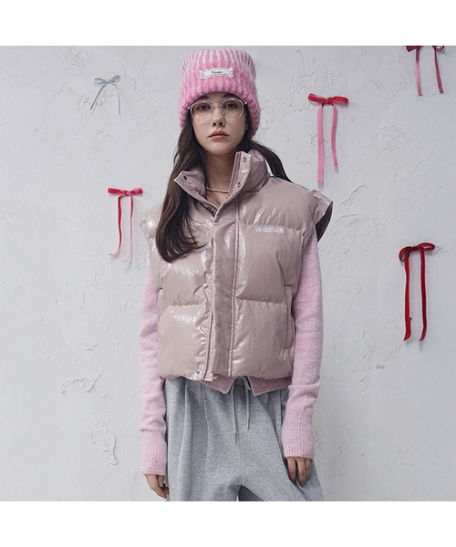 Joie Puffer Vest PINK（ダウンベスト）｜Vivacious（ビバシャス）の
