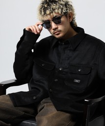 Guess（ゲス）の「GUESS JEANS ウール 無地/チェック シャツジャケット（ブルゾン）」