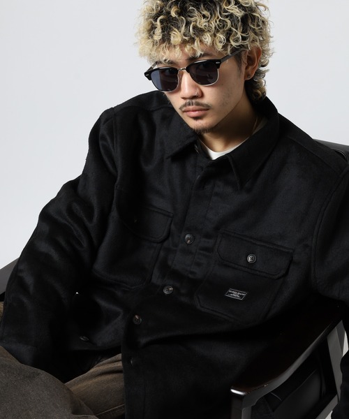 GUESS JEANS(ゲスジーンズ)の「GUESS JEANS ウール チェックシャツジャケット(ブルゾン・メンズ・ブラック/マルチ/ヘザーグレー・S/XL/M/L)」の6枚目の写真