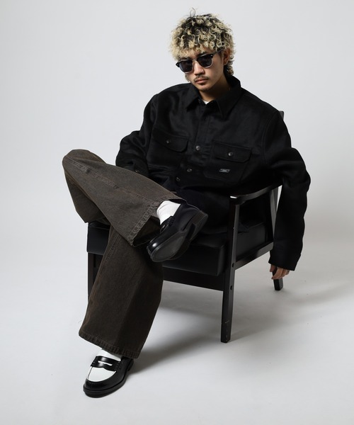 GUESS JEANS(ゲスジーンズ)の「GUESS JEANS ウール チェックシャツジャケット(ブルゾン・メンズ・ブラック/マルチ/ヘザーグレー・S/XL/M/L)」の7枚目の写真