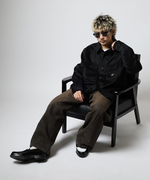 GUESS JEANS(ゲスジーンズ)の「GUESS JEANS ウール チェックシャツジャケット(ブルゾン・メンズ・ブラック/マルチ/ヘザーグレー・S/XL/M/L)」の8枚目の写真