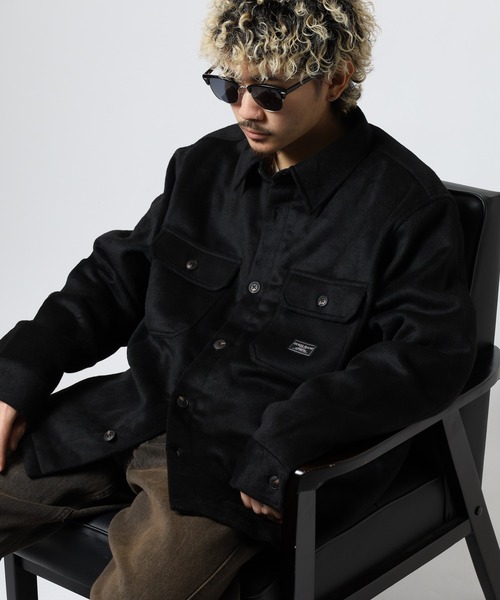 GUESS JEANS(ゲスジーンズ)の「GUESS JEANS ウール チェックシャツジャケット(ブルゾン・メンズ・ブラック/マルチ/ヘザーグレー・S/XL/M/L)」の5枚目の写真