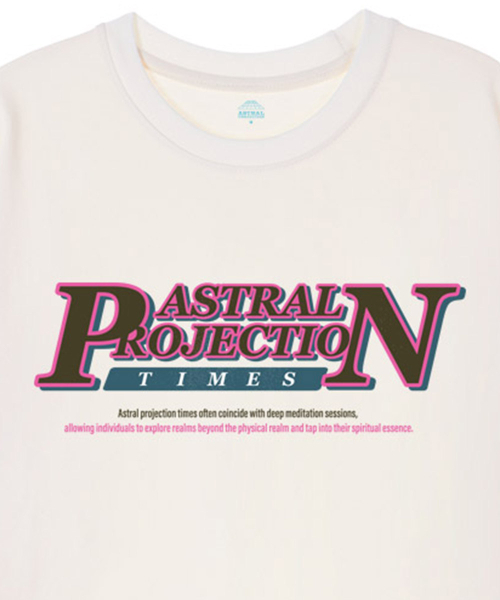 ASTRAL PROJECTION（アストラルプロジェクション）の「[オーバーフィット]ピアンタイムズ13睡眠ラウンドネック半袖Tシャツ_アイボリー（Tシャツ/カットソー・メンズ・その他・LARGE/MEDIUM/XX-LARGE）」の2枚目の写真