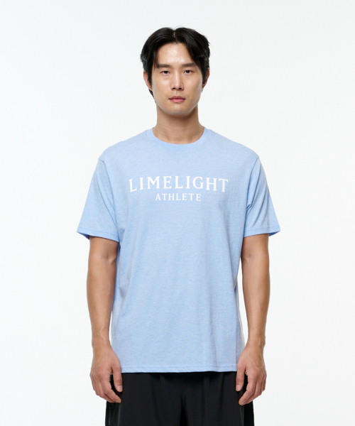 LIMELIGHT APPAREL(ライムライトアパレル)の「アスリットTシャツ(スカイブルーメランジ/ホワイト)(Tシャツ/カットソー・メンズ・その他・SMALL/MEDIUM/LARGE/X-LARGE)」の1枚目の写真