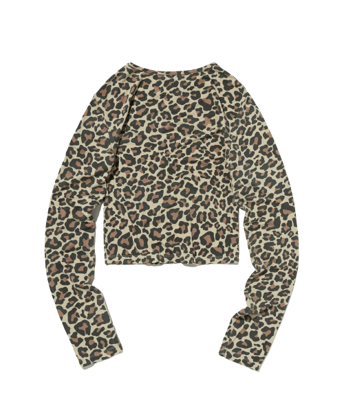 suade（スエード）の「PATTERN SLIM LONG SLEEVE [LEOPARD]（Tシャツ/カットソー・レディース・その他・FREE）」の2枚目の写真
