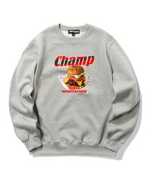 CHAMP BURGER Crew Neck - Gray