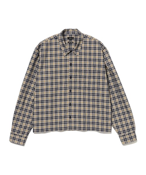 BEAMS（ビームス）の「チェック ショートシャツ（シャツ/ブラウス・メンズ・ブラック/ベージュ・S/M/L/XL）」の19枚目の写真