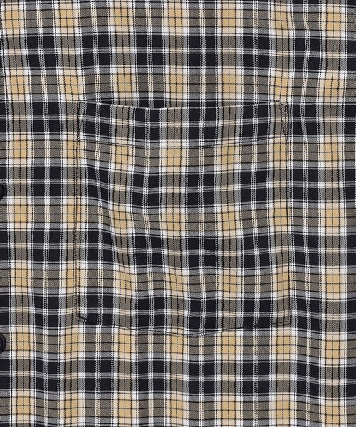 BEAMS（ビームス）の「チェック ショートシャツ（シャツ/ブラウス・メンズ・ブラック/ベージュ・S/M/L/XL）」の15枚目の写真