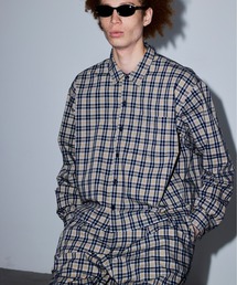 BEAMS | ショートレングス チェックシャツ 【ワイドショートフィット】(シャツ/ブラウス)