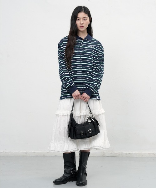 GENERAL IDEA(ジェネラルアイデア)の「【GENERAL IDEA】アウトポケットショルダーバッグ / OUT POCKET SHOULDER BAG(ショルダーバッグ・レディース・ネイビー/ブラック・FREE)」の11枚目の写真