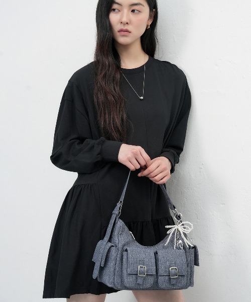 GENERAL IDEA(ジェネラルアイデア)の「【GENERAL IDEA】アウトポケットショルダーバッグ / OUT POCKET SHOULDER BAG(ショルダーバッグ・レディース・ネイビー/ブラック・FREE)」の15枚目の写真