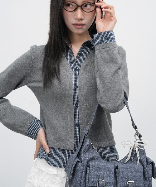 GENERAL IDEA(ジェネラルアイデア)の「【GENERAL IDEA】アウトポケットショルダーバッグ / OUT POCKET SHOULDER BAG(ショルダーバッグ・レディース・ネイビー/ブラック・FREE)」の14枚目の写真
