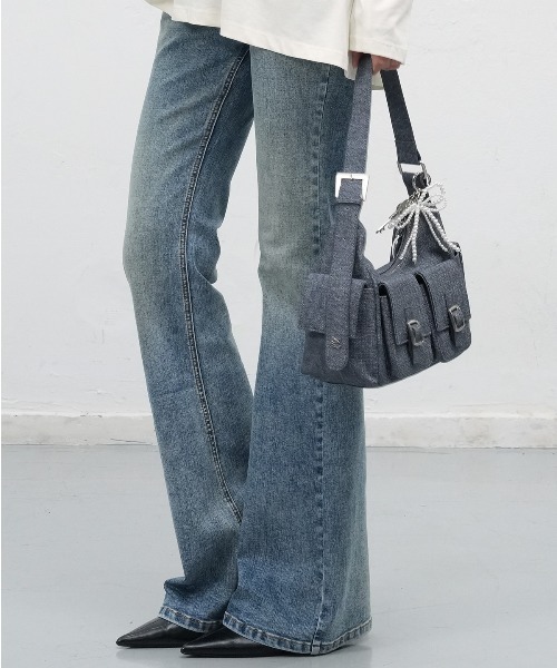GENERAL IDEA(ジェネラルアイデア)の「【GENERAL IDEA】アウトポケットショルダーバッグ / OUT POCKET SHOULDER BAG(ショルダーバッグ・レディース・ネイビー/ブラック・FREE)」の16枚目の写真