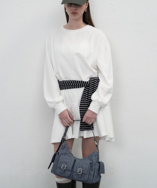 GENERAL IDEA(ジェネラルアイデア)の「【GENERAL IDEA】アウトポケットショルダーバッグ / OUT POCKET SHOULDER BAG(ショルダーバッグ・レディース・ネイビー/ブラック・FREE)」の17枚目の写真